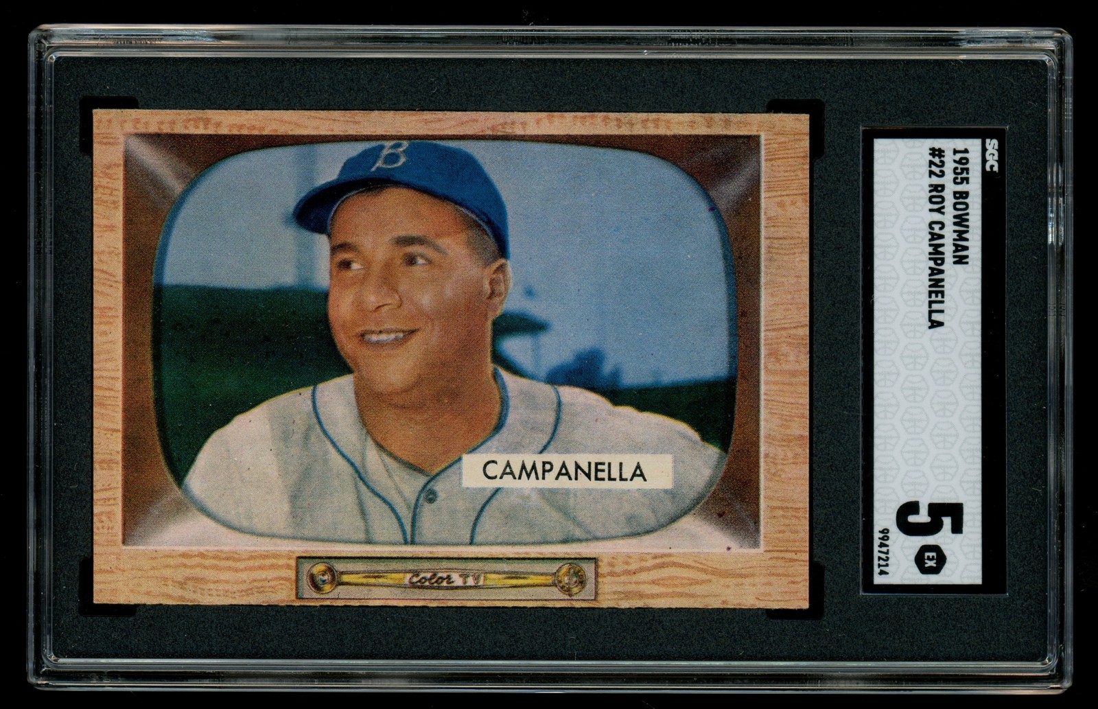 1955 Bowman #22 Roy Campanella Brooklyn Dodgers HOF SGC 5 EX (66136)