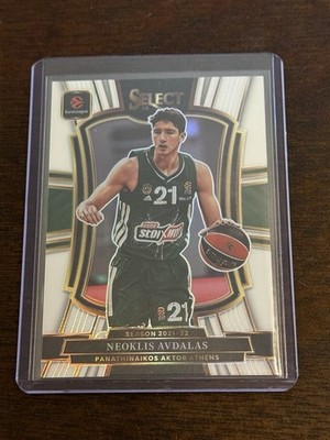 2025-26 Panini Prizm Euroleague Basketball Neoklis Avdalas White Prizm #009/149