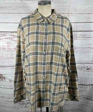 Rails Lennox Plaid Button Up Shirt Palamino Skyline 2X