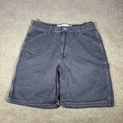 Vintage GAP Carpenter Shorts Mens 35 (Tag 36) Blue Canvas Loose
