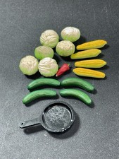 Dollhouse Miniature 1:12 Scale Vegetable Lot Of 15 Resin Pieces