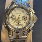 Q20 Vintage Seiko SE-560H Chronograph 200M Stainless Mens Watch AS-IS (untested)