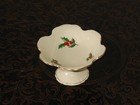 Pickard Vintage Christmas Holly Candy Dish with Gold Trim