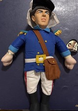 Vintage The Three Stooges Moe Soldier Plush General Doll. RARE