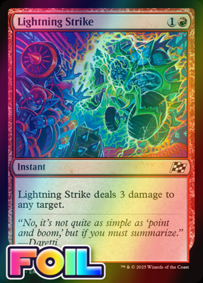 x1 Lightning Strike DFT Aetherdrift MTG 136 FOIL COMMON M/NM 1x