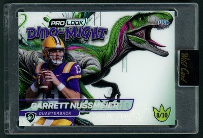 Garrett Nussmeier 2025 Wild Card Dino-Might RAINBOW RAPTOR GREEN DMPRAP1-GN /10