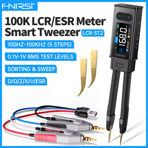 LCR-ST2 Smart Tweezer SMD ESR Tester High Accuracy LCR Diode Multi-Frequency 100 - Bild 1 von 10