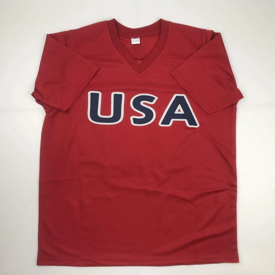 Camiseta Autografiada/Firmada Alex Morgan Red Equipo de Fútbol Copa Mundial de Estados Unidos Certificado de Autenticidad JSA Foto 4 de 4