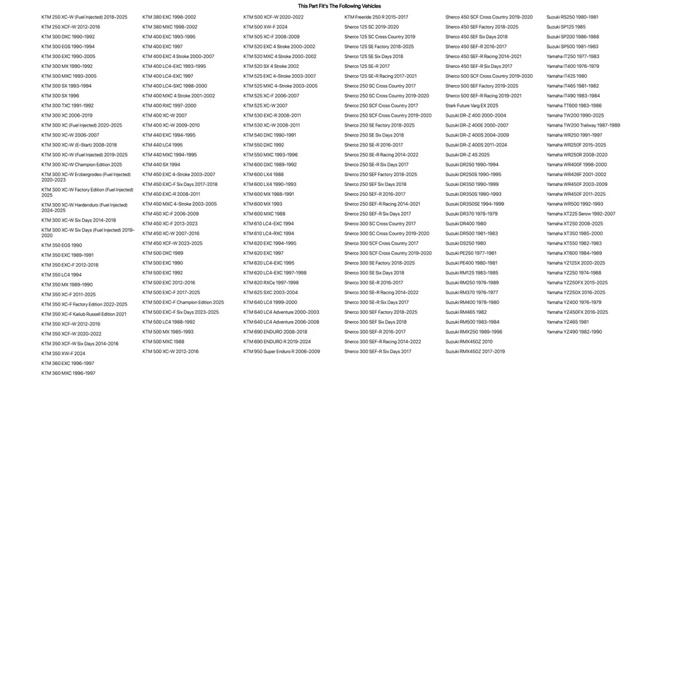 Tubo de motocicleta Tusk ultra resistente de 4 mm 110-120/100x18 para Husqvarna Te 570 Foto 3 de 4