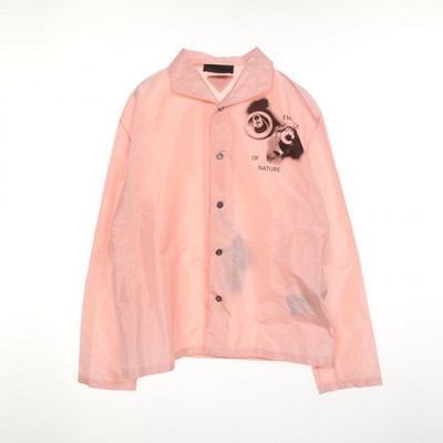 PRADA Pajamas Overshirt SC627 silk Pink Black Size M Used mens | eBay