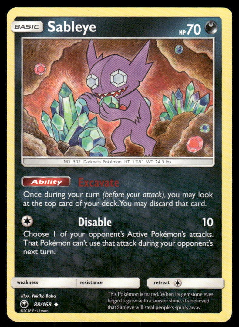 Sableye 88/168 UC Celestial Storm Pokemon NM/M AC-310