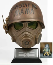 Fallout Desert Ranger Battle Wearable Helmet LED Bundle + NCR Stand + Enamel Pin