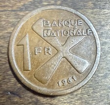 Katanga (Democratic Republic Of The Congo) 1961 1 Franc KM#1