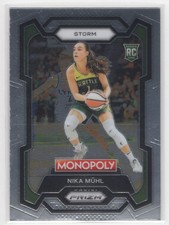 #4 Nika Muhl 2024-25 Prizm Monopoly WNBA Base RC Seattle Storm