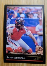 1992 LEAF SANDY ALOMAR BLACK GOLD CLEVELAND INDIANS #9