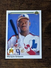 1990 Montreal Expos ROOKIE Marquis Grissom Upper Deck STAR ROOKIE RC #9