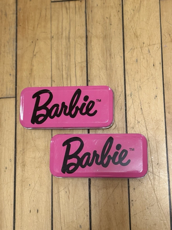 Nuevo en caja Lote de 2 relojes de pulsera vintage 1996 Mattel Barbie "45 rpm" SS con lata #26547 Foto 4 de 4