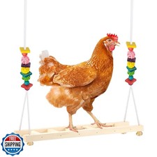 Jorewood Chicken Coop Swings, Outdoor Poultry Exercise Perch for