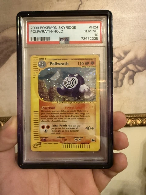 2003 Pokemon Skyridge Poliwrath Holo #H24 PSA 10 Gem Mint