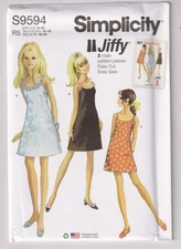 9594 SIMPLICITY Jiffy 60s Vintage - Mini DRESS - Sz 14/16/18/20/22