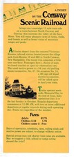 CONWAY  SCENIC  RAILROAD            early  1970's            (  MINT )
