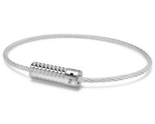 Le Gramme Pyramid Guilloche Cable Bracelet 9 Grams