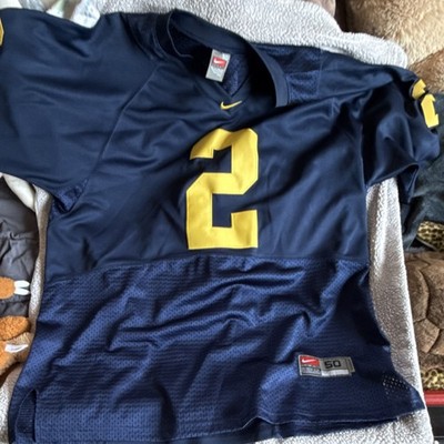 Nike Michigan Wolverines Woodson #2 Football Jersey Blue Size 50