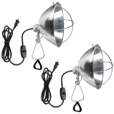 Simple Deluxe Clamp Lamp Light Socket 10.5 Inch 2-Pack 6ft Cord 250W Max