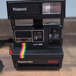 Polaroid Supercolor 635CL Black Instant Film Camera Polaroid 635CL Model