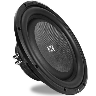 NVX SMW12D4 800W Peak (400W RMS) S-Series Shallow-Mount 12'' Dual 4-Ohm Subwoofer