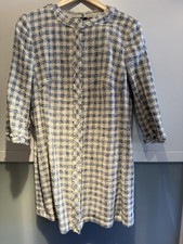 Boucle Longblazer/Mantel NVSCO Blau/Weiss Gr. 42