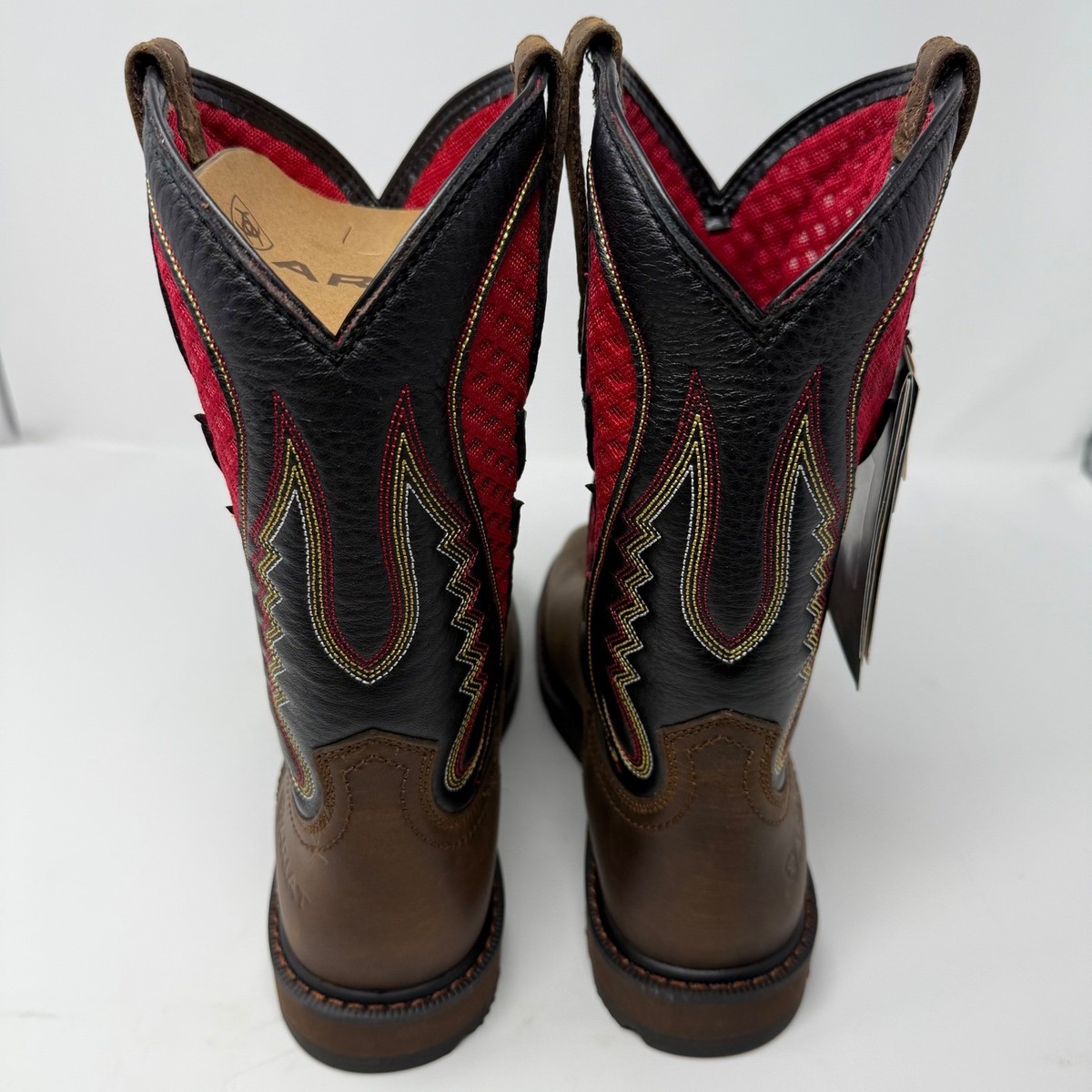 Ariat Groundbreaker VentTEK Steel Toe Mens Brown Red Wide 