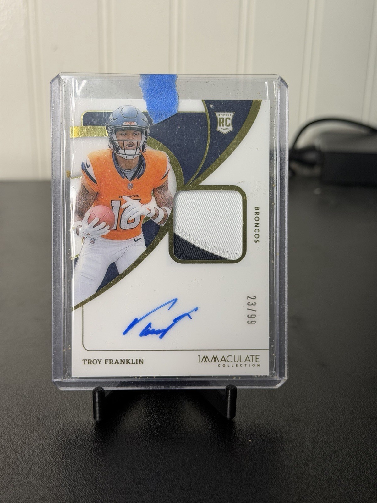2024 Panini immaculate Troy Franklin Rookie Auto Patch /99 #113 Broncos NFL