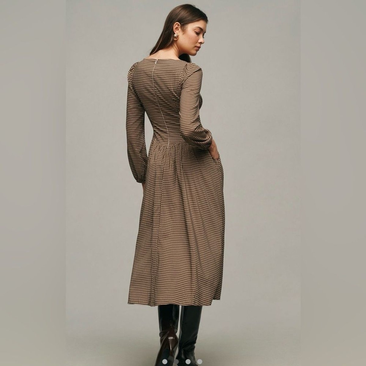 uo florentina prairie midi dress Florentine Dress in Black Prairie Underground