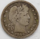 VG 1899 Barber Quarter