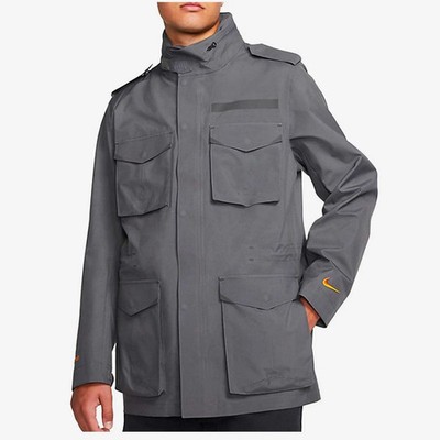 Nike Nikelab Men`s M65 Gore-Tex Water Repellent Jacket CQ7653 065 Grey Large