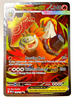 Mega Camerupt ex 156/132 Full Art Mega Evolutions Pokemon 2025