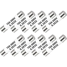10PCS DMM Multimeter Fuse Replace 10A 600V, DMM Fuses Fast Blow Ceramic Fuses...