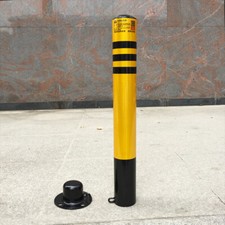1x Lockable Parking Barrier Folding Car Park Bollard Security Driveway Post UK