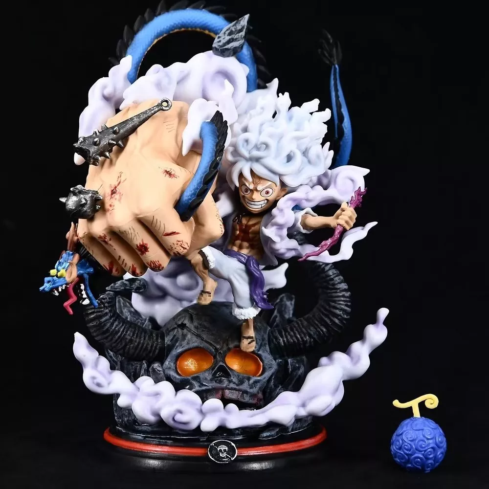 One Piece Luffy Gear 5 Anime Figure Sun God Nika 17cm Pvc Action Figurine  Statue Collectible Model Doll Toys For Children Gift X