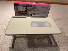 Aluratek ACT01F Adjustable Ergonomic Laptop Cooling Table Cooling Fan desk tray