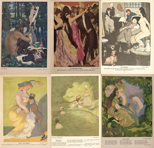 208 alte Ausgaben Jugend German Art Nouveau Jugendstil Zeitschrift (1907-1910) V.3 DVD - Bild 11 von 12