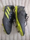 ADIDAS COPA PURE INJECTION .3FG GREY GREEN LEATHER SOCCER CLEATS MENS SIZE 9 — photo 1