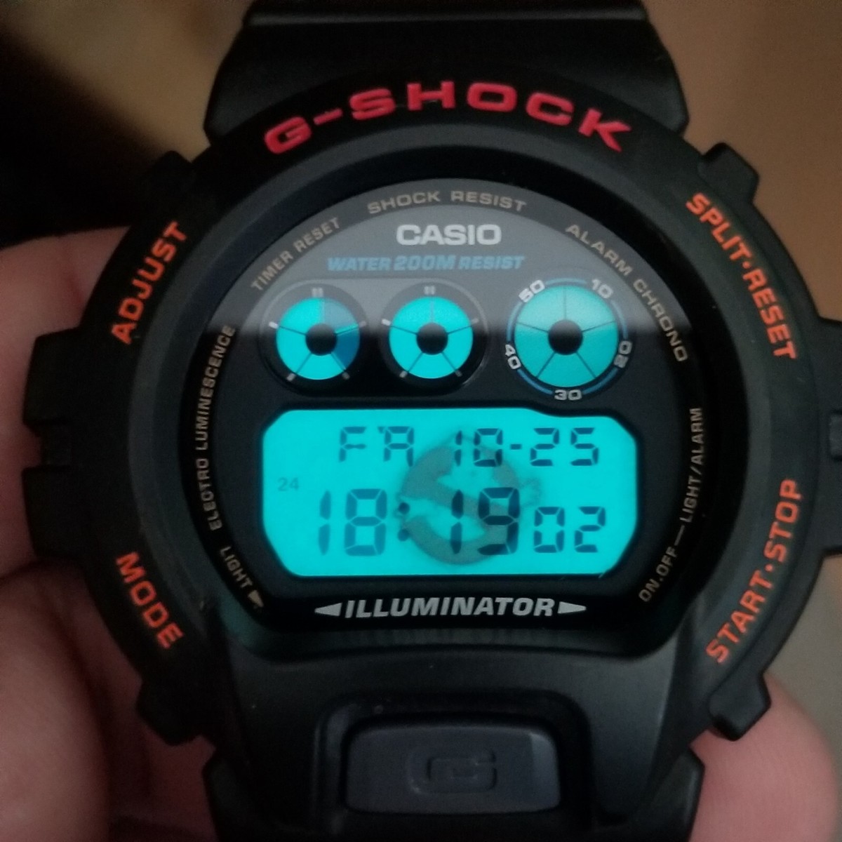 Rare Casio G-SHOCK DW6900 Custom Ghostbusters 1984 theme