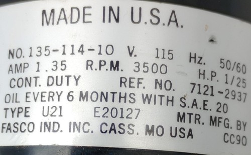 March MDX-MT-3 Magnetic Drive Pump 115V 50/60HZ 1.35A 3500RPM 1/25 HP - Picture 3 of 3
