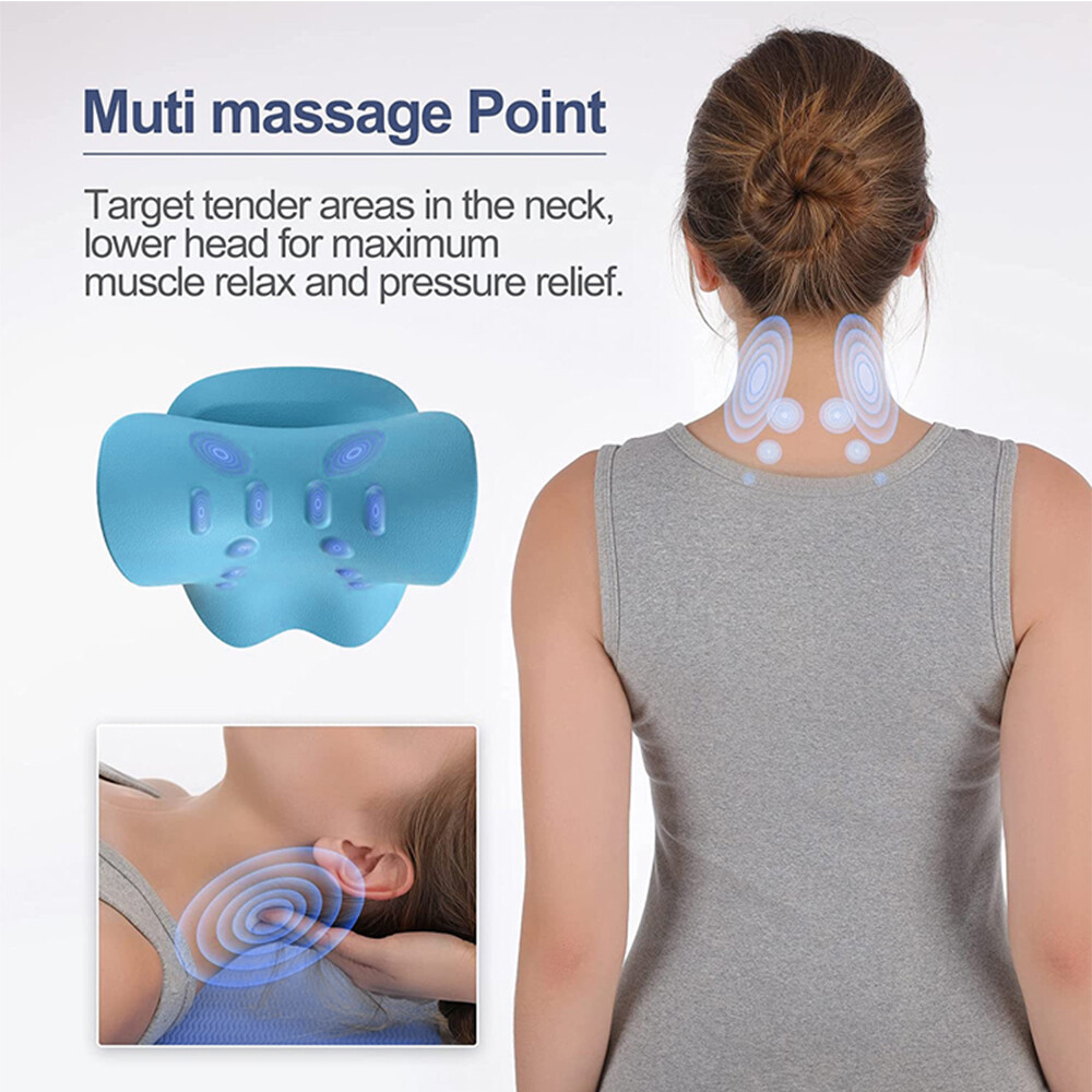 Cervical Traction Pillow, Neck Stretcher Device Neck Pain,Headaches