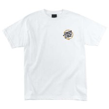 SANTA CRUZ Men's S/S T-Shirt MAKO DOT - White - Medium - NWT - LAST ONE