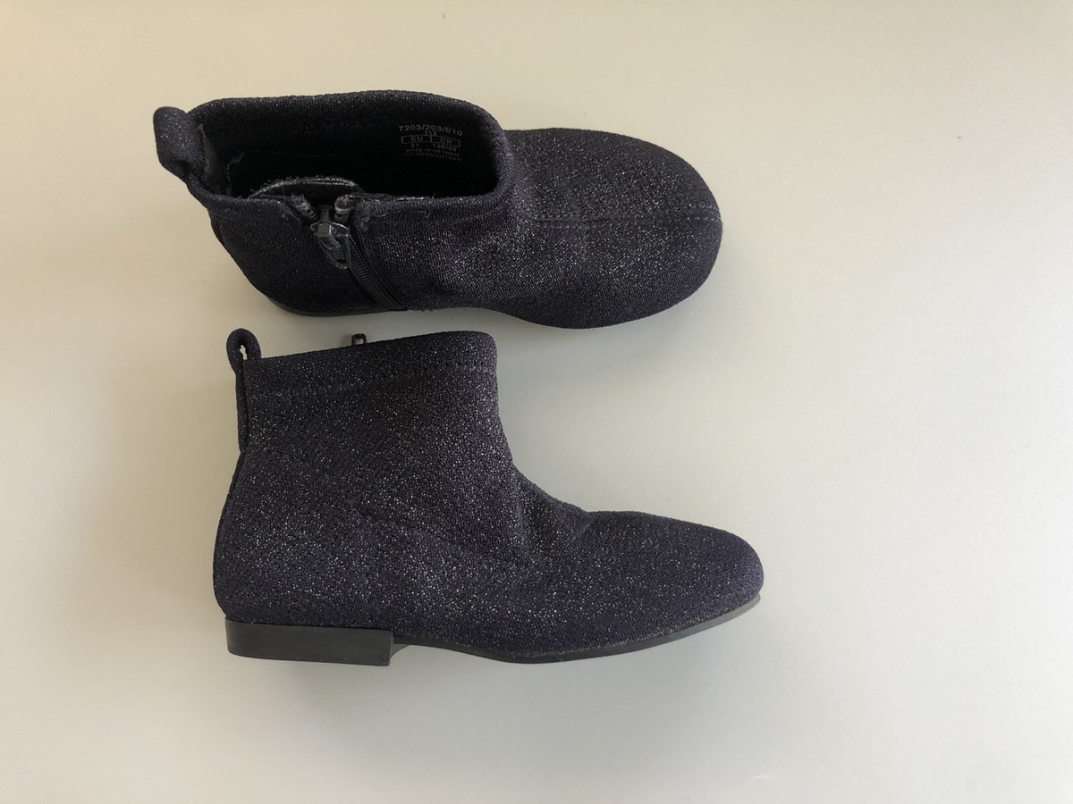 Zara Baby Sparkly Zip Boots Size: EUR 21 US