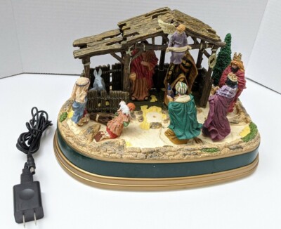 Mr. Christmas Away in a Manger Nativity Scene Animated & Musical