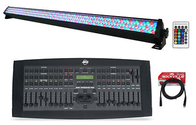 American DJ ADJ DMXOPERATOR PRO 136-Channel DMX Lighting Controller+Light+Cable
